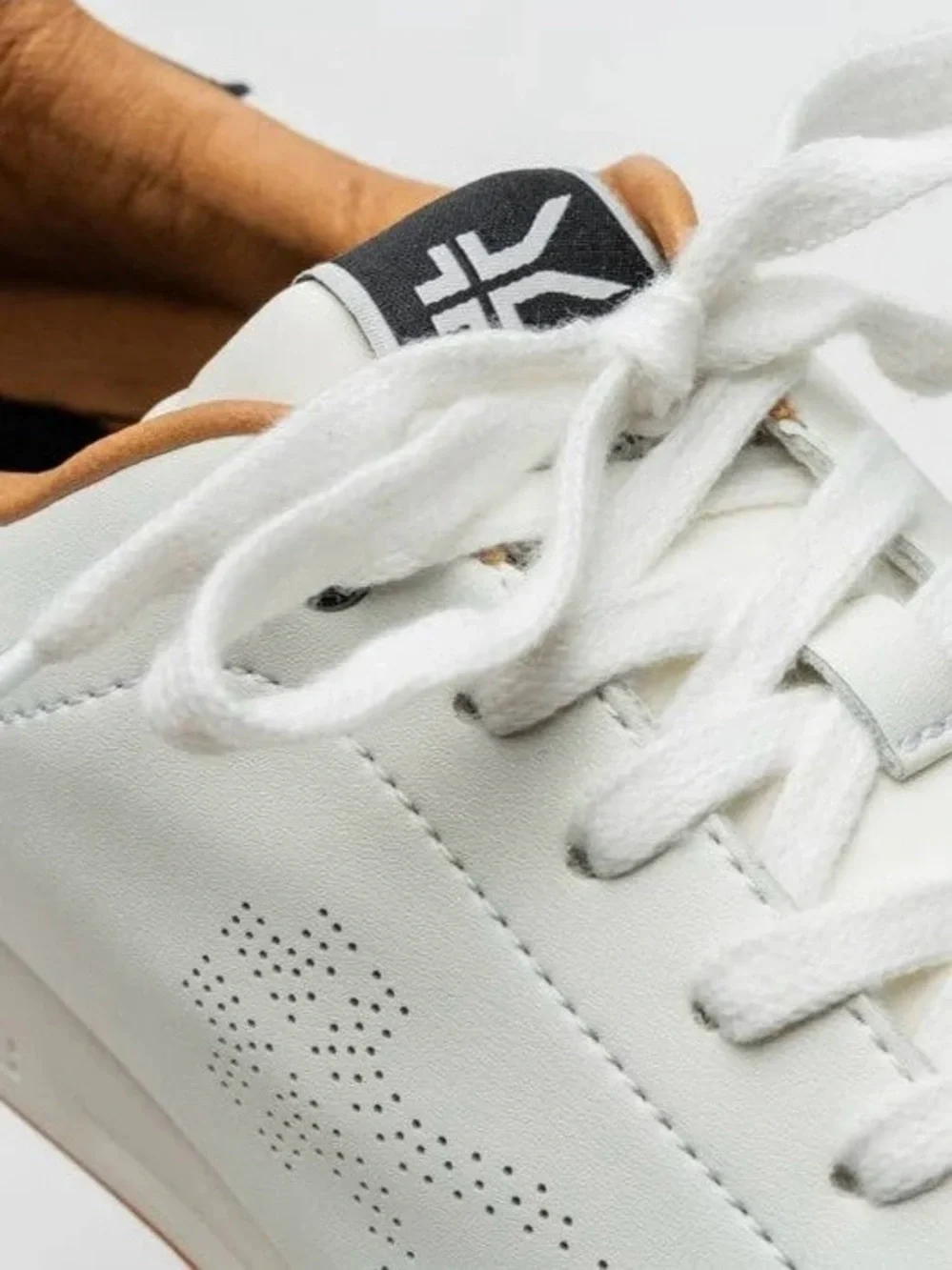 KURU new Roam White Leather Sneakers with Black Detail - Picture 12 of 16